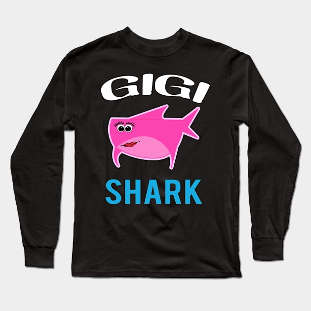 GIGI SHARK Long Sleeve T-Shirt by BTTEES